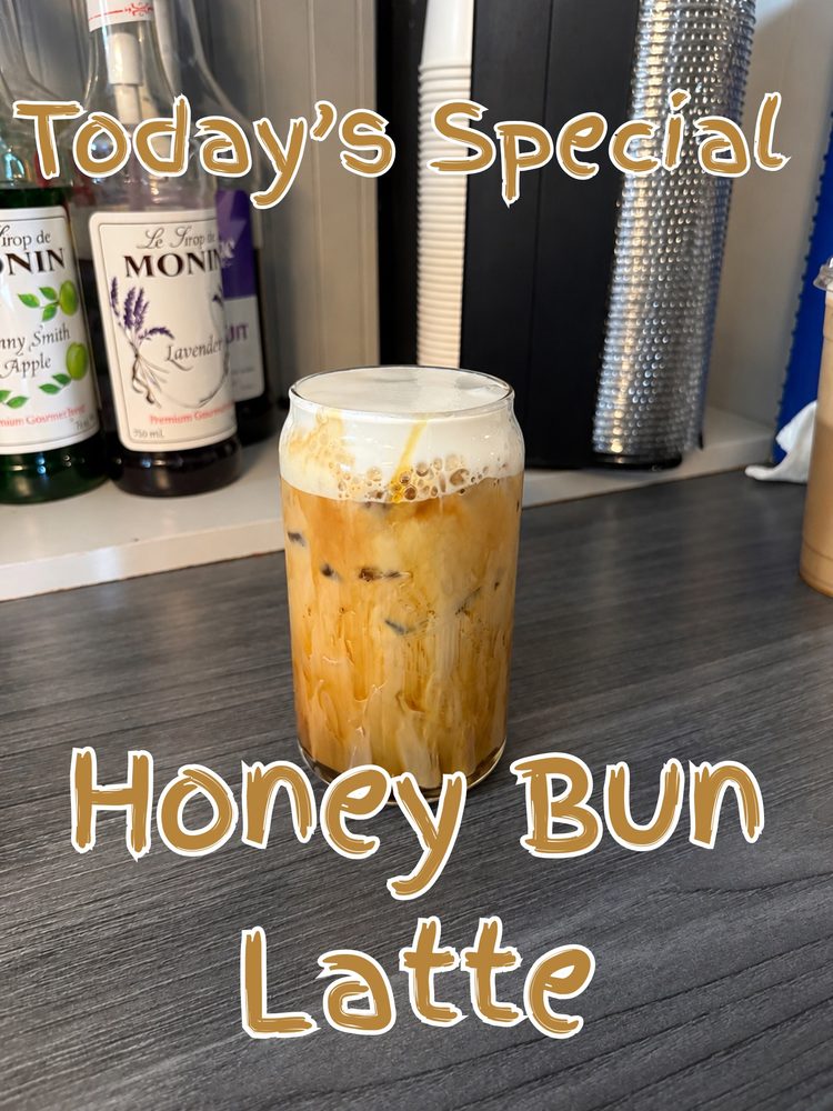 Iced Honey Bun Latte at Blue 42's Brewing Barn